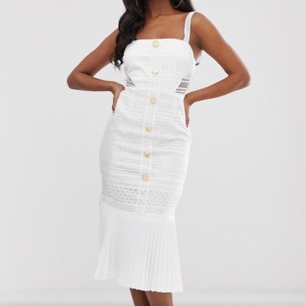 NWT ASOS Little Lace White Dress